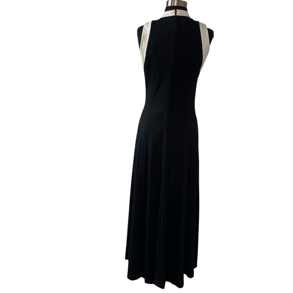 Vintage 60s Alison Ayres Original sleeveless maxi dress long neck tie 10 ILGWU - Picture 3 of 16